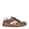 Gabor suède sneakers met panterprint beige/zwart
