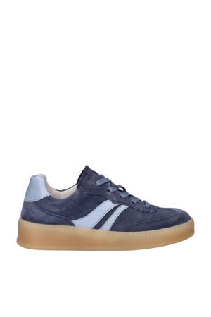 Comfort Optifit suède sneakers donkerblauw