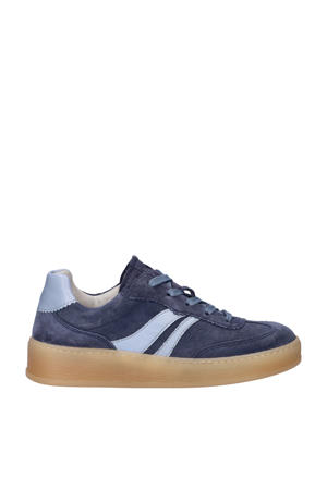 Comfort Optifit suède sneakers donkerblauw