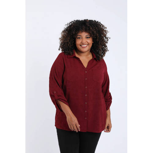 Paprika blouse donkerrood afbeelding