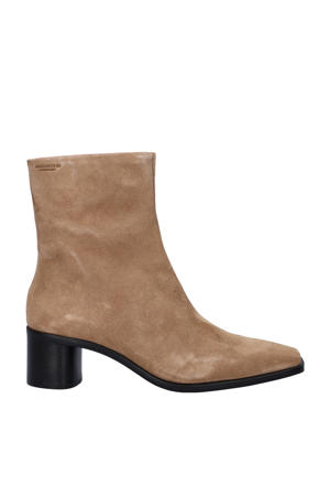 Fay suède enkellaarzen beige