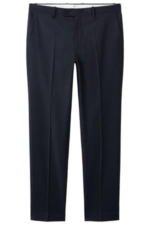 Milan slim pantalon blauw