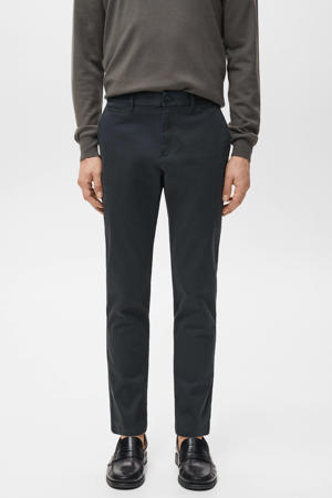 tapered chino donkerblauw