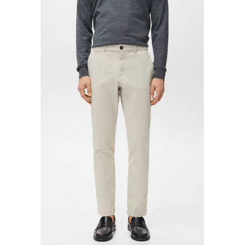 Mango Man tapered chino beige afbeelding