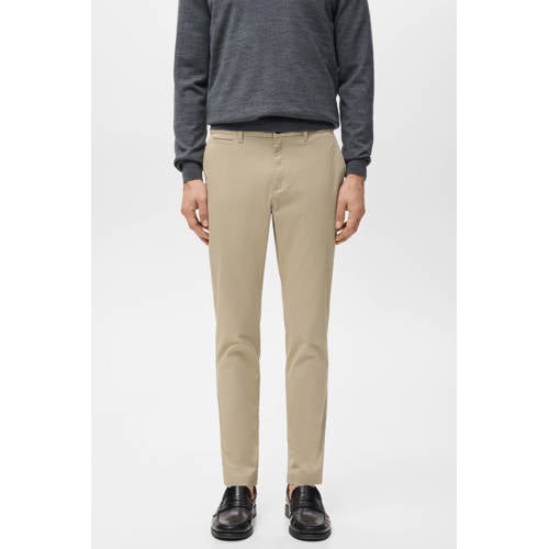 Mango Man tapered chino beige afbeelding