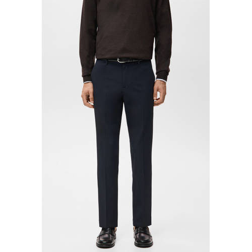 Mango Man Bologna slim chino donkerblauw afbeelding