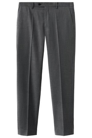 Milan slim pantalon grijs