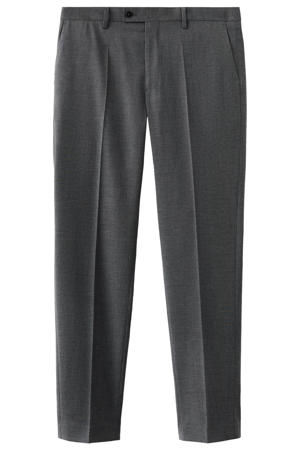 Milan slim pantalon grijs