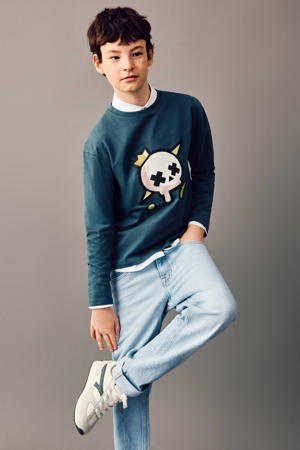 tapered jeans light blue denim