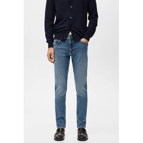 Mango Man Jan slim fit jeans changeant blauw afbeelding