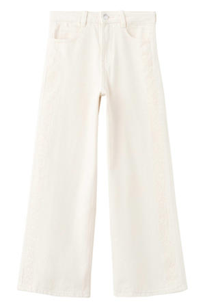 wide leg jeans beige
