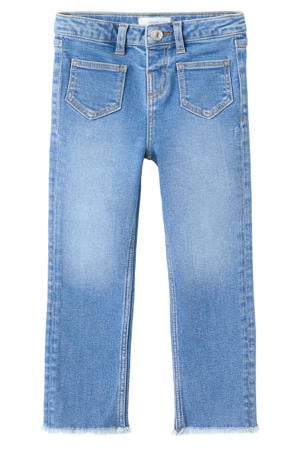 flared jeans medium blue denim