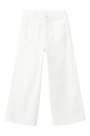 high waist wide leg jeans beige
