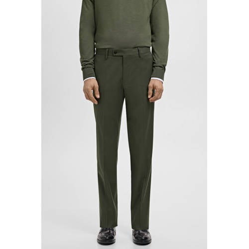 Mango Man Milan slim pantalon groen afbeelding