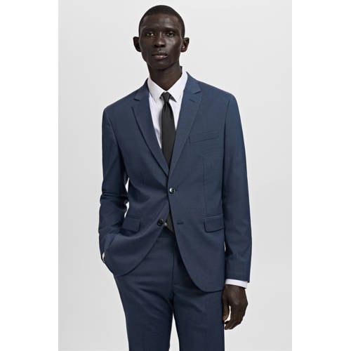 Mango Man colbert blauw afbeelding