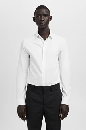 Slim casual overhemd wit
