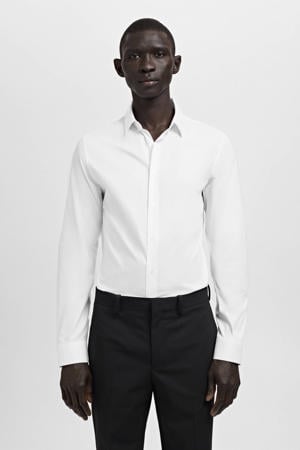 Slim casual overhemd wit