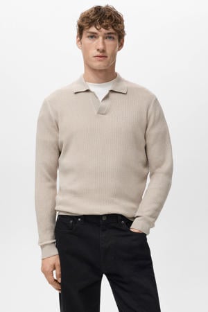 trui gebreid beige