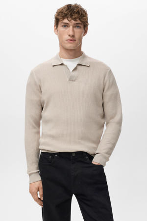 trui gebreid beige