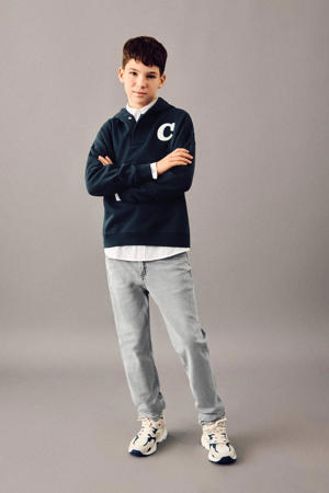 tapered jeans grey denim