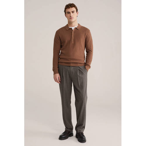 WE Fashion trui gebreid bruin afbeelding