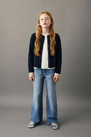 wide leg jeans light blue denim