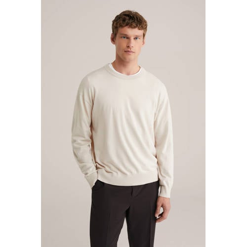 WE Fashion sweater ecru afbeelding