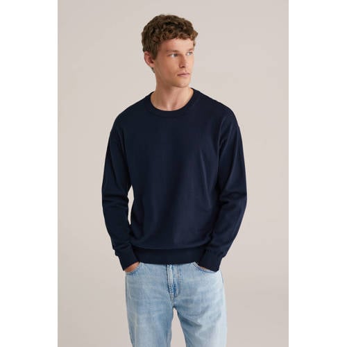 WE Fashion sweater donkerblauw afbeelding