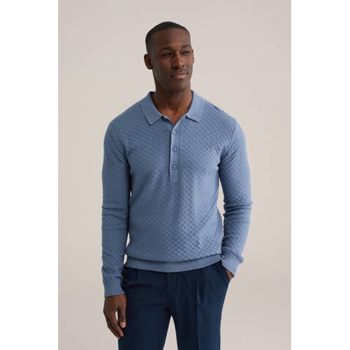 WE Fashion trui gebreid blauw afbeelding