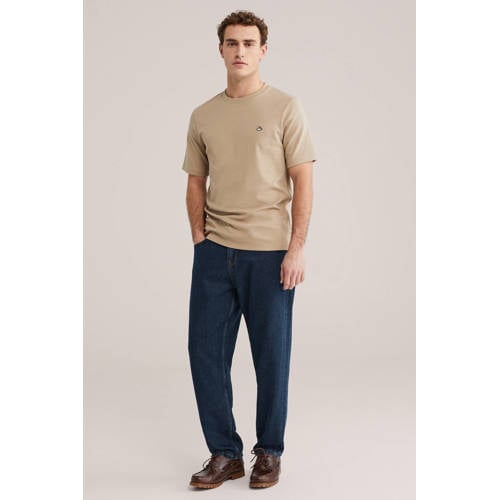 WE Fashion regular T-shirt beige afbeelding