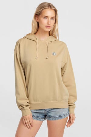 hoodie met backprint zand