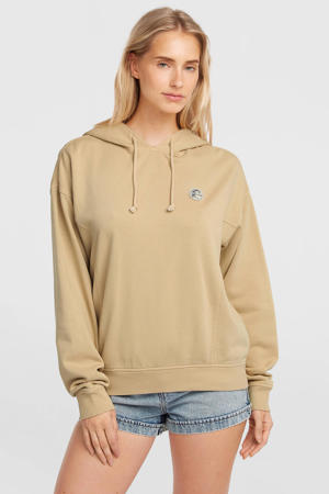 hoodie met backprint zand