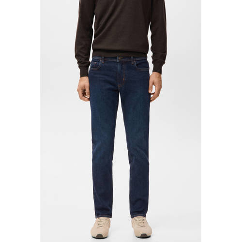 Mango Man slim fit jeans changeant blauw afbeelding