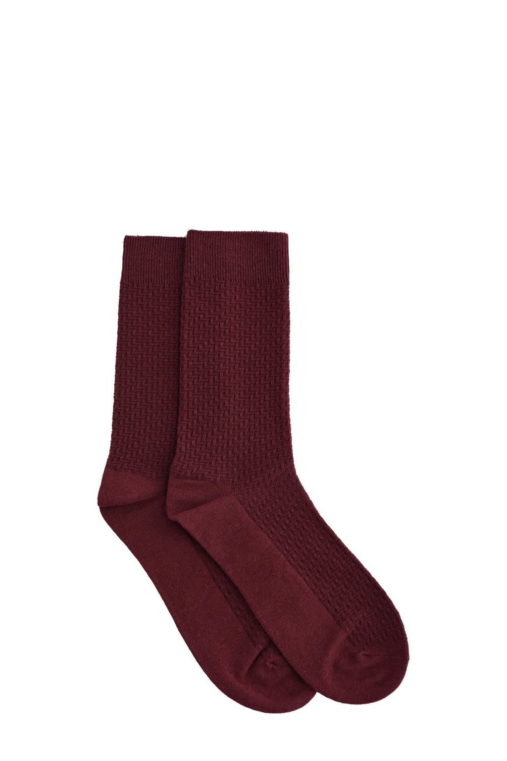 WE Fashion sokken donkerrood