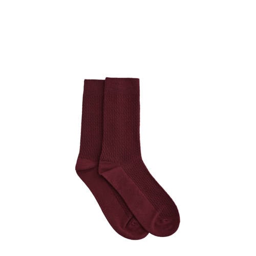 WE Fashion sokken donkerrood afbeelding