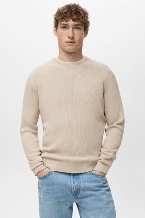 trui gebreid beige