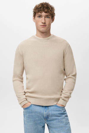 trui gebreid beige