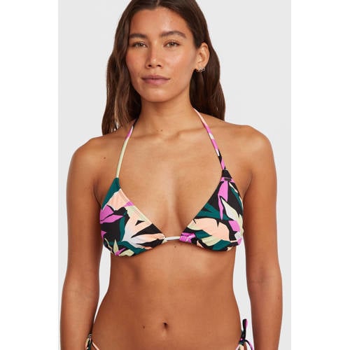 O'Neill voorgevormde triangel bikini Capri Bondi zwart/multi afbeelding