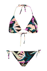thumbnail: O'Neill voorgevormde triangel bikini set Capri Bondi zwart/multi