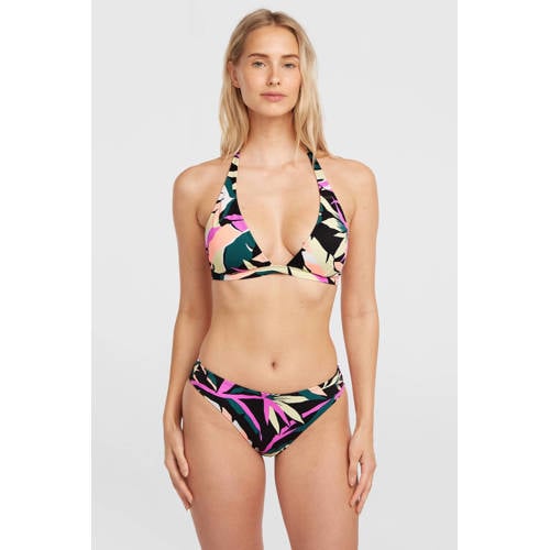 O'Neill voorgevormde halter bikini Marga Cruz zwart/multi afbeelding