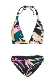 thumbnail: O'Neill voorgevormde halter bikini set Marga Cruz zwart/multi