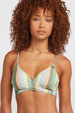 voorgevormde bikinitop Baay groen/lichtblauw/geel