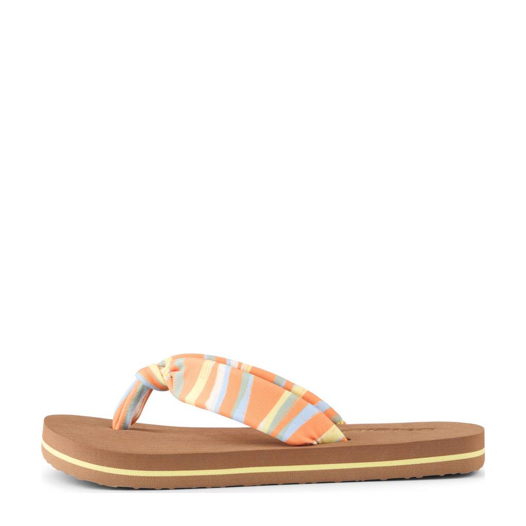 Oranje en multikleurige meisjes O'Neill teenslippers van 100% ethyleenvinylacetaat