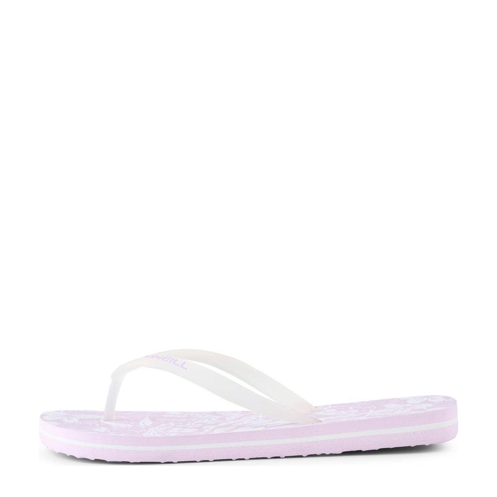 Lila en witte meisjes O'Neill teenslippers van 100% polyethylene