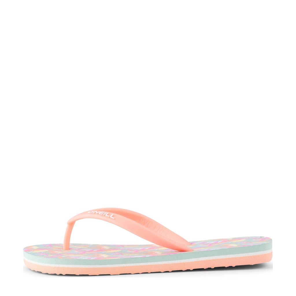 Zalmkleurige meisjes O'Neill teenslippers van 100% polyethylene