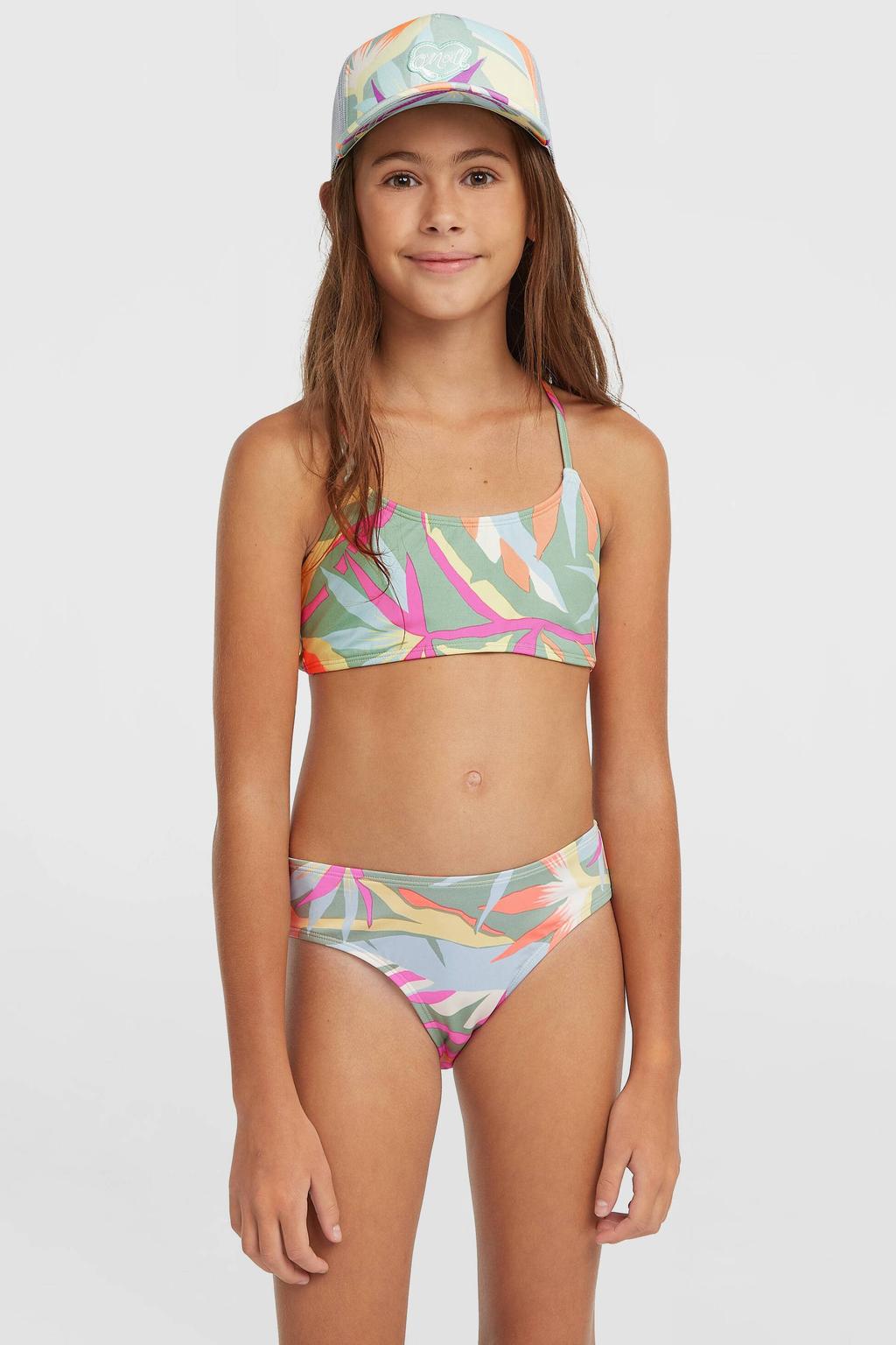 O'Neill crop bikini Essentials groen/multi