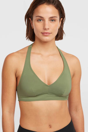 voorgevormde halter bikinitop Grenada olijfgroen