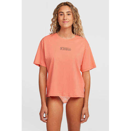 O'Neill T-shirt met backprint oranje afbeelding