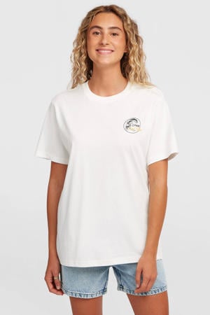 T-shirt met backprint wit