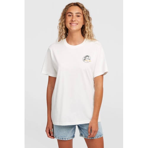 O'Neill T-shirt met backprint wit afbeelding
